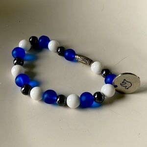 Handmade mans peace bracelet